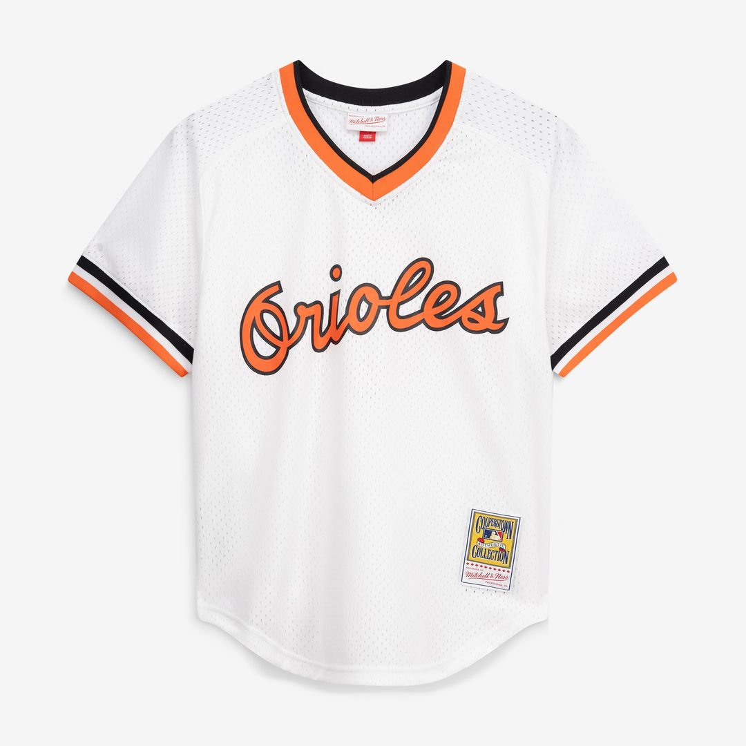 Cal Ripken Jr. Baltimore Orioles Mitchell & Ness Authentic Batting Practice Jersey - Orange