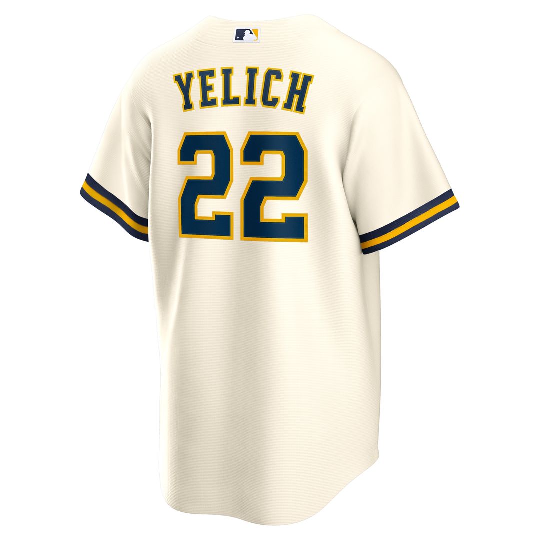 Christian Yelich Milwaukee Brewers Nike Home Replica Jersey - White
