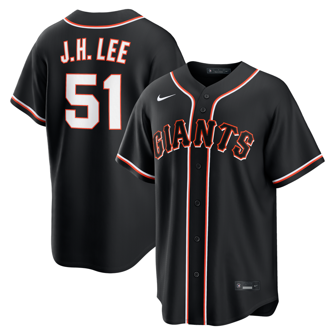 Jung Hoo Lee San Francisco Giants Nike Fashion Replica Black Out Jersey