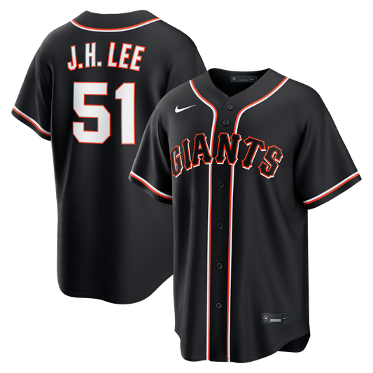 Jung Hoo Lee San Francisco Giants Nike Fashion Replica Black Out Jersey