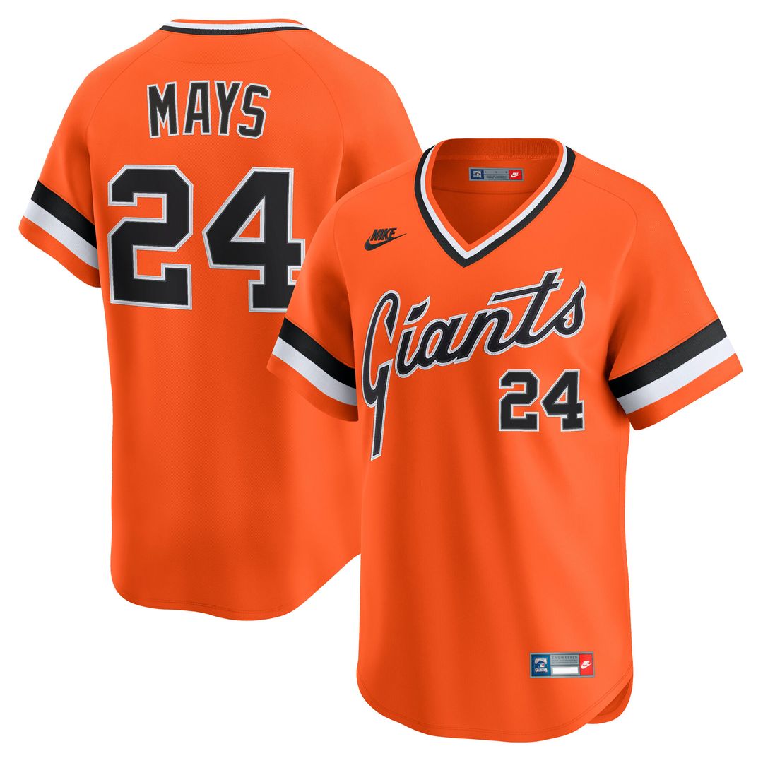 Willie Mays San Francisco Giants Nike Cooperstown Collection Limited Jersey - Orange