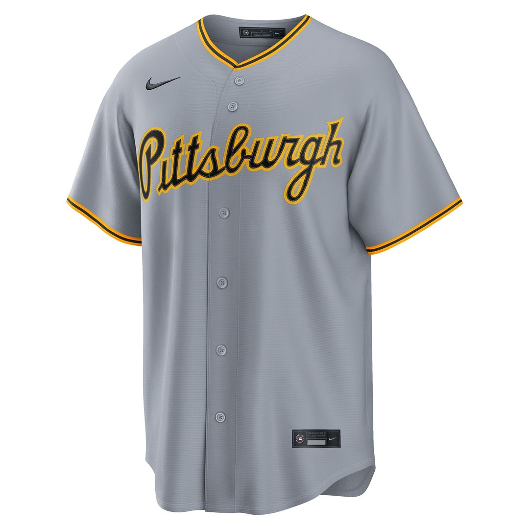 Paul Skenes Pittsburgh Pirates Nike Road Replica Jersey - Gray