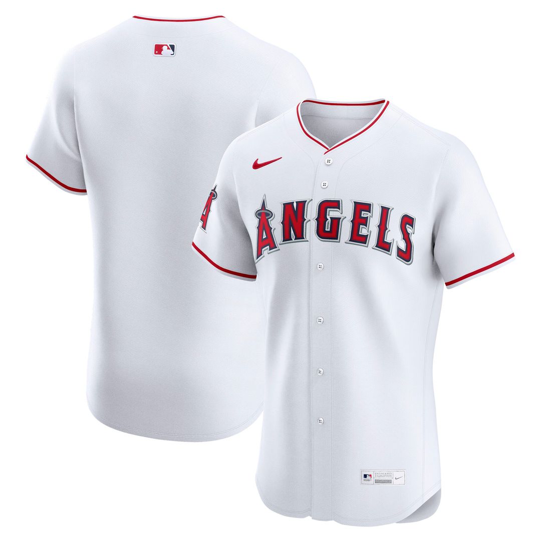 Los Angeles Angels Nike Home Elite Jersey - White
