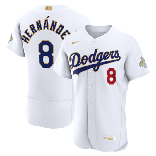 Enrique Hernández Los Angeles Dodgers Nike 2026 Gold Collection Authentic Jersey - White