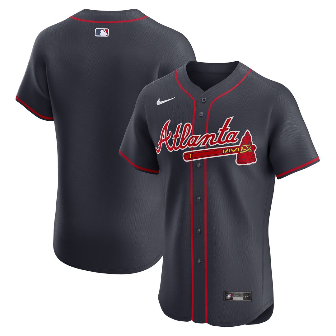 Atlanta Braves Nike Alternate Elite Jersey - Navy