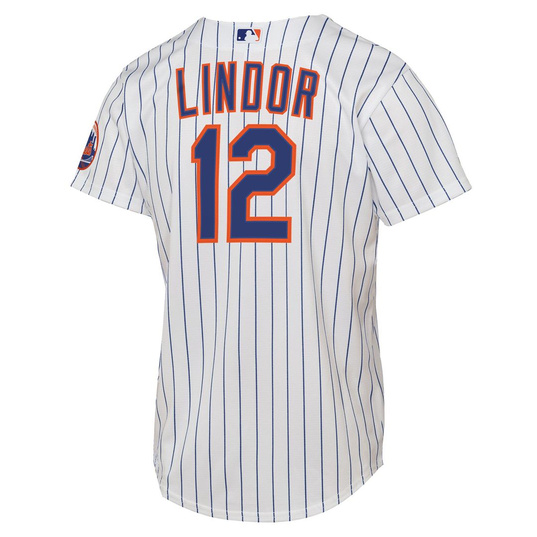Francisco Lindor New York Mets Nike Youth Road Stadium Player Jersey - Gray