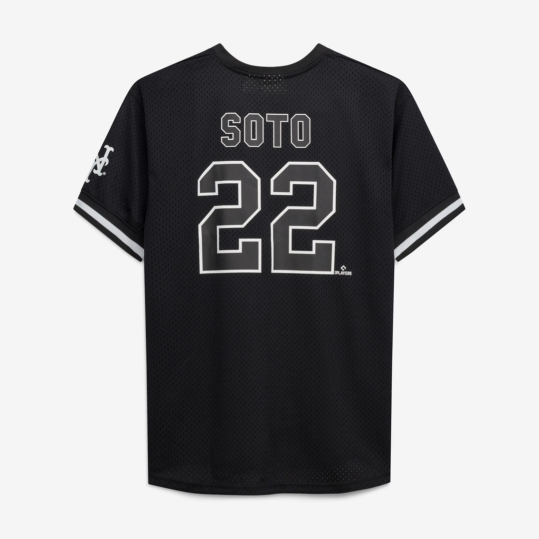 Juan Soto New York Mets Fanatics Big & Tall Heavyweight Mesh Jersey - Black/White