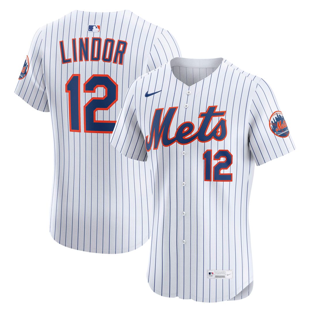 Francisco Lindor New York Mets Nike Home Elite Player Jersey - White
