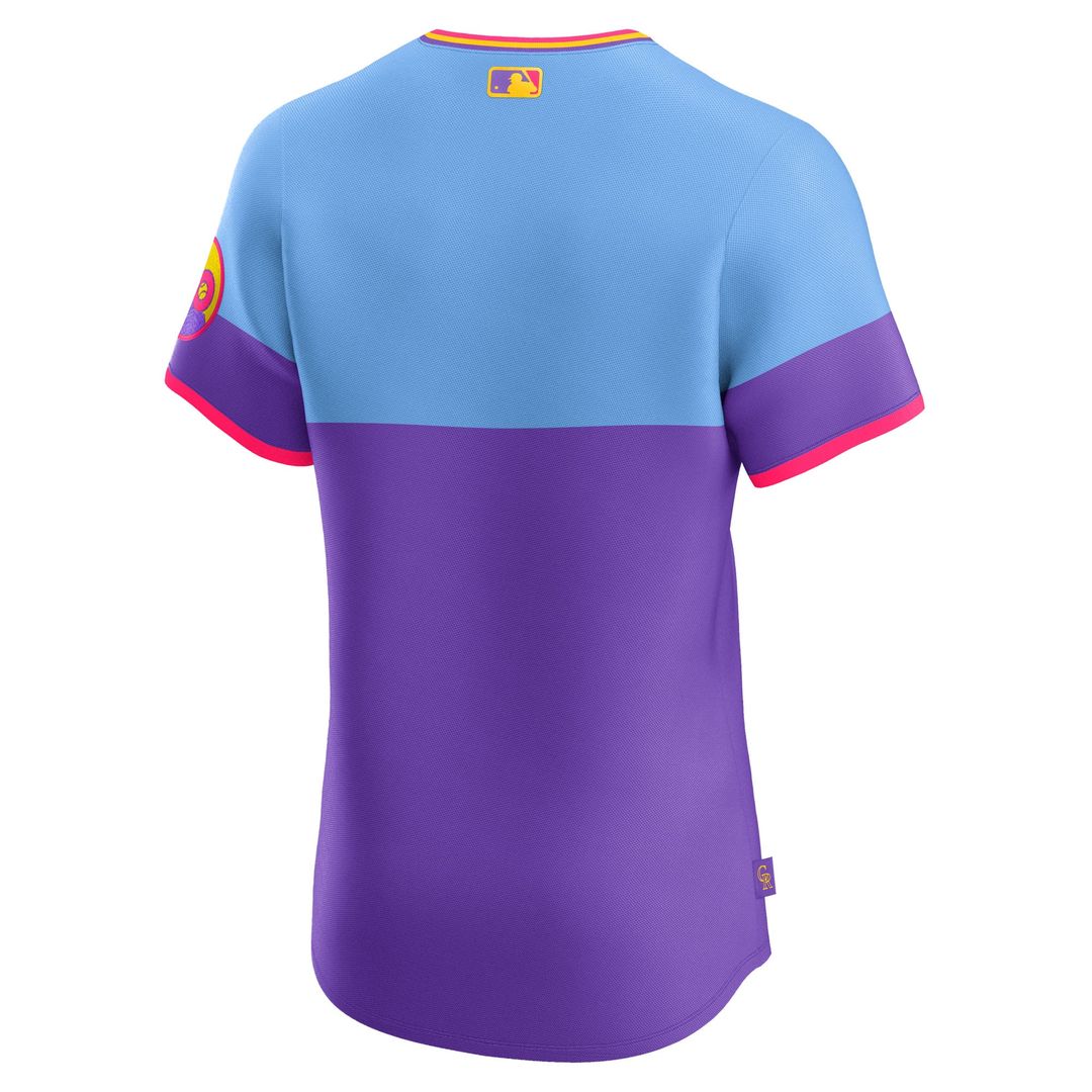 Colorado Rockies Nike 2025 City Connect Elite Jersey - Purple