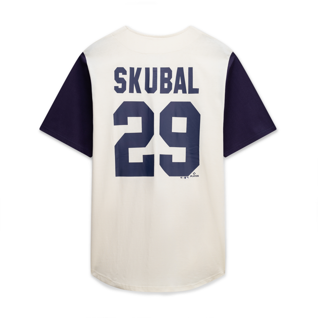 Detroit Tigers Profile Big & Tall Two-Color Fashion Jersey - Cream/Navy