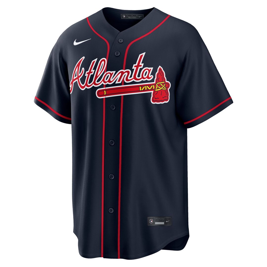 Ronald Acuña Jr. Atlanta Braves Nike Alternate Replica Jersey - Navy
