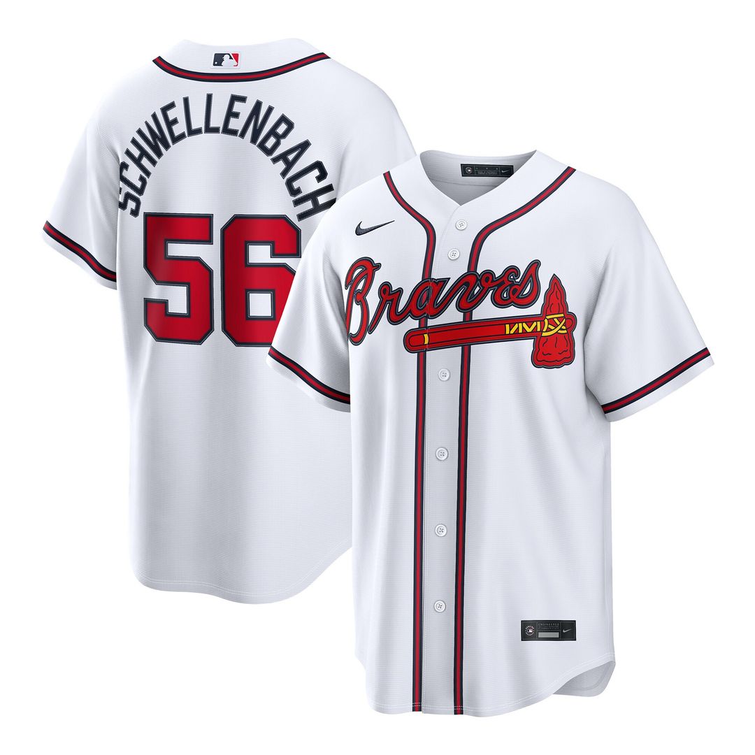 Spencer Schwellenbach Atlanta Braves Nike Home Replica Jersey - White