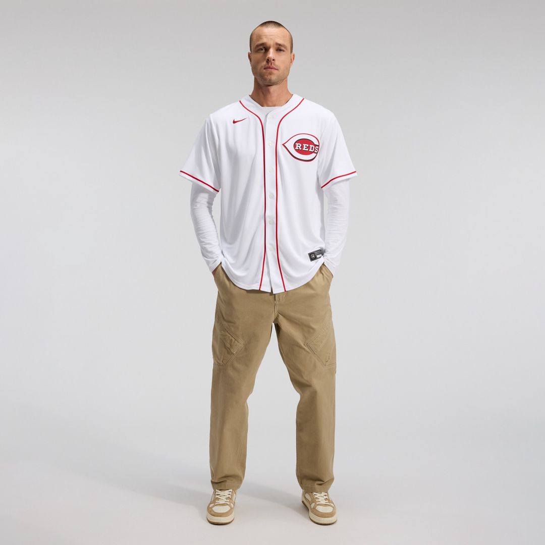 Cincinnati Reds Nike Home Replica Team Jersey - White