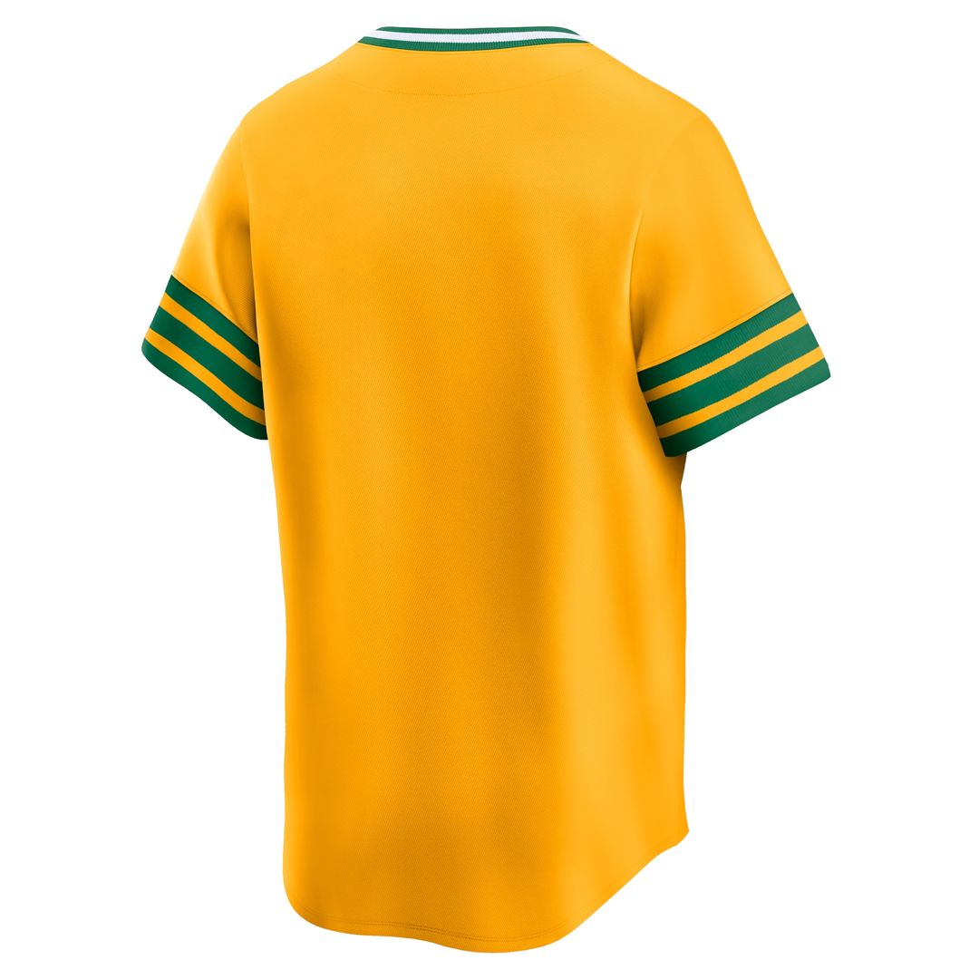 Athletics Nike Cooperstown Collection Limited Jersey - Gold
