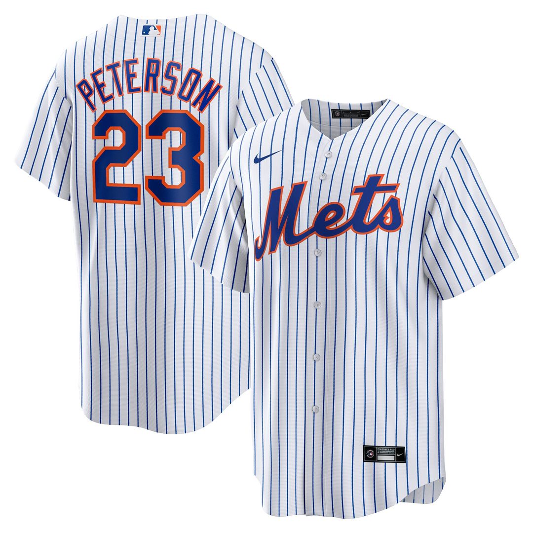 David Peterson New York Mets Nike Home Replica Jersey - White