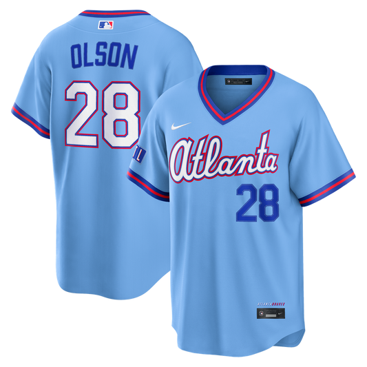 Matt Olson Atlanta Braves Nike 2026 City Connect Stadium Jersey - Powder Blue