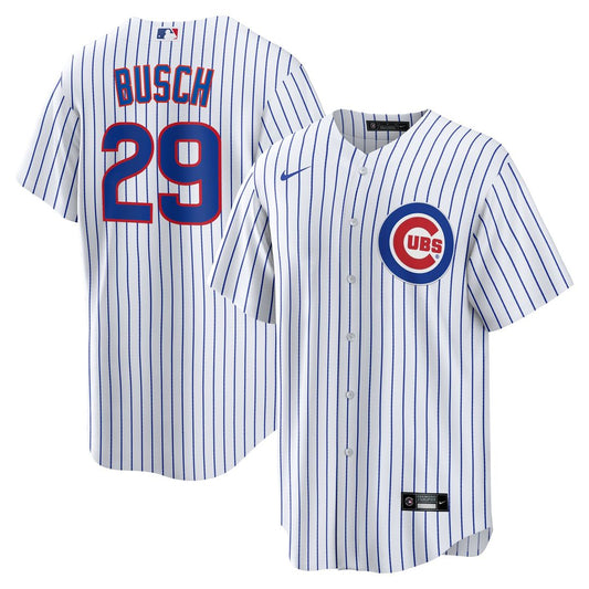 Michael Busch Chicago Cubs Nike Home Replica Jersey - White