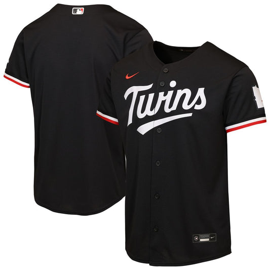 Minnesota Twins Nike Youth Alternate 2 Stadium Jersey - Black