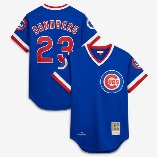 Ryne Sandberg 1984 Chicago Cubs Mitchell & Ness Throwback Authentic Jersey - Royal