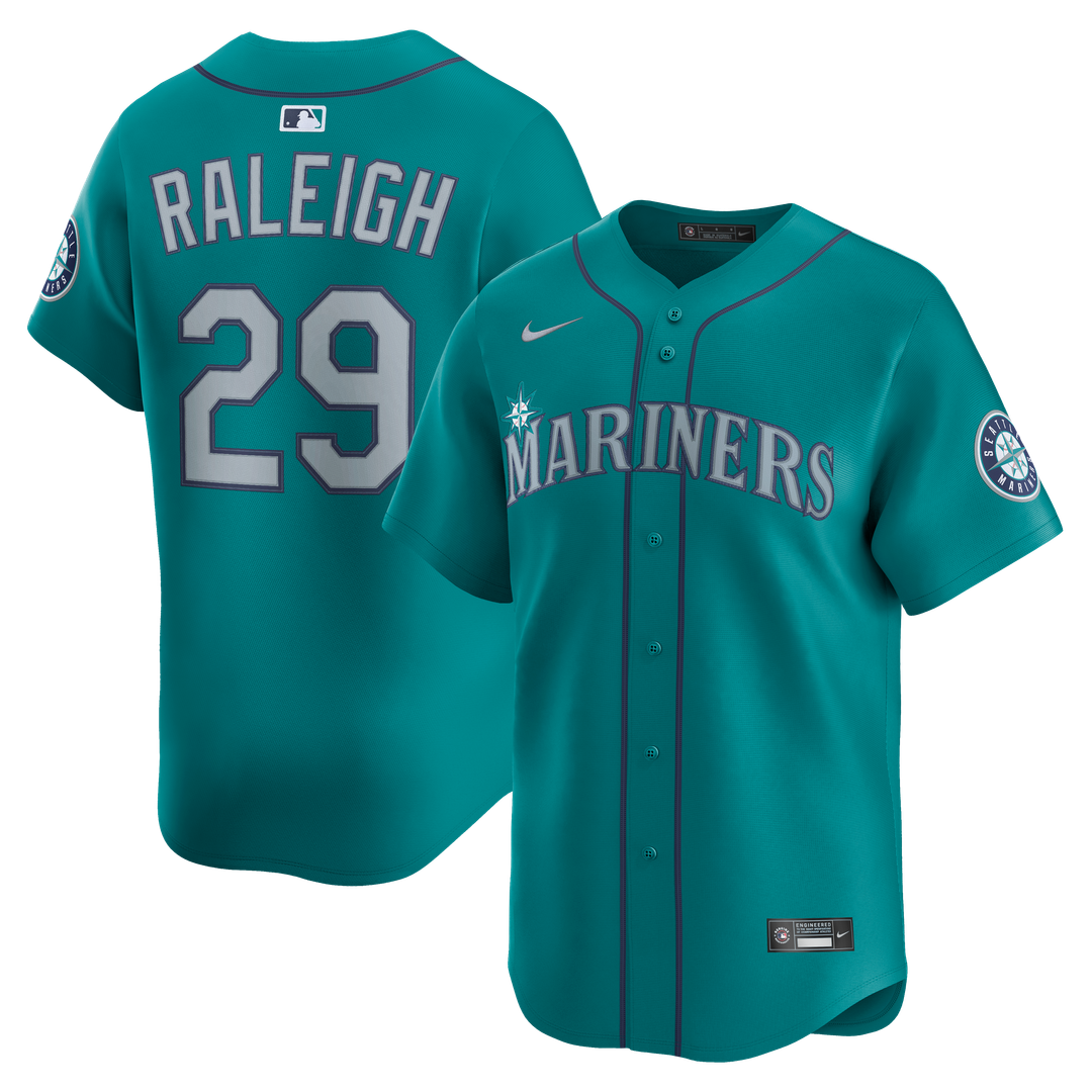 Cal Raleigh Seattle Mariners Nike Home Limited Player Jersey - White