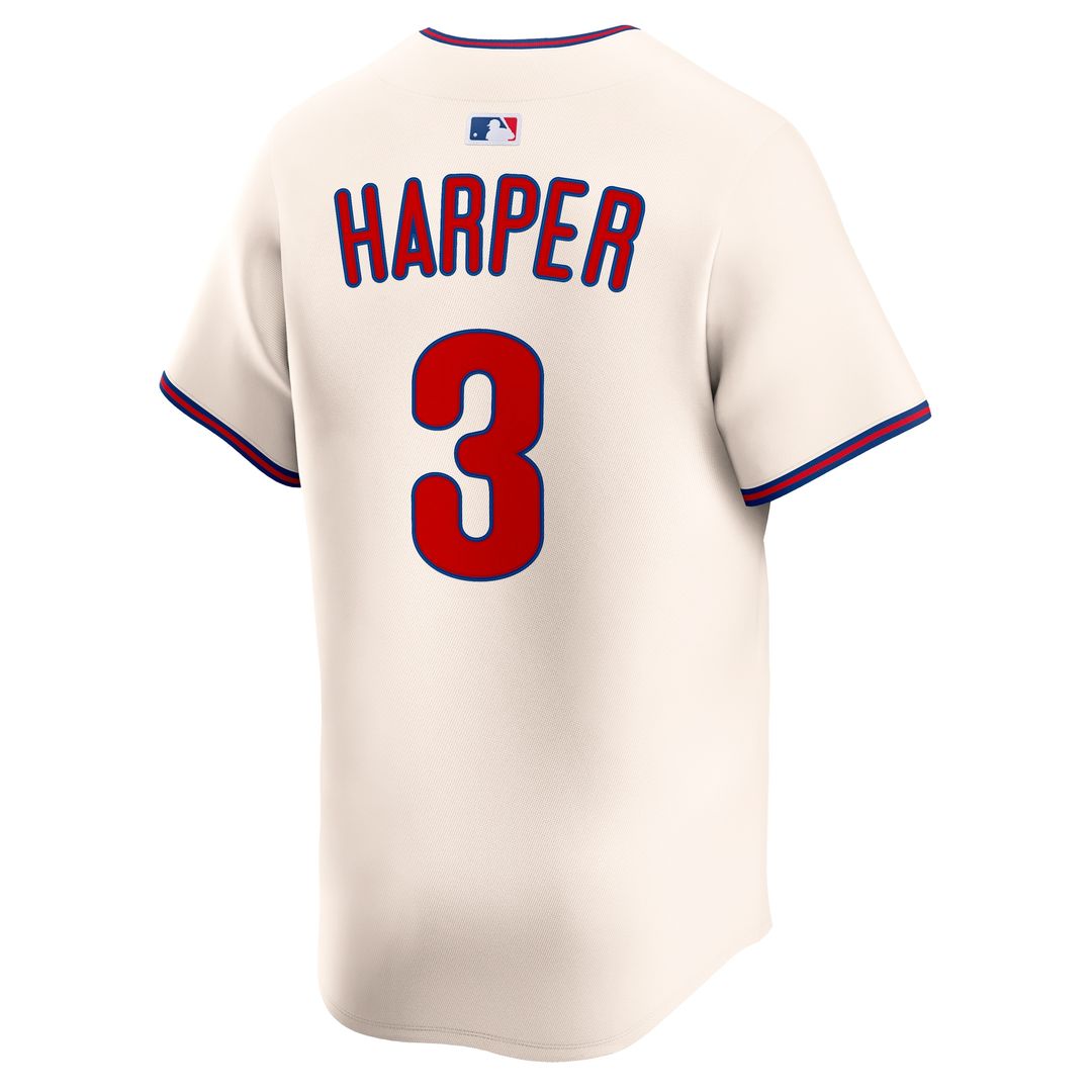 Bryce Harper Philadelphia Phillies Nike Alternate Limited Jersey - Cream