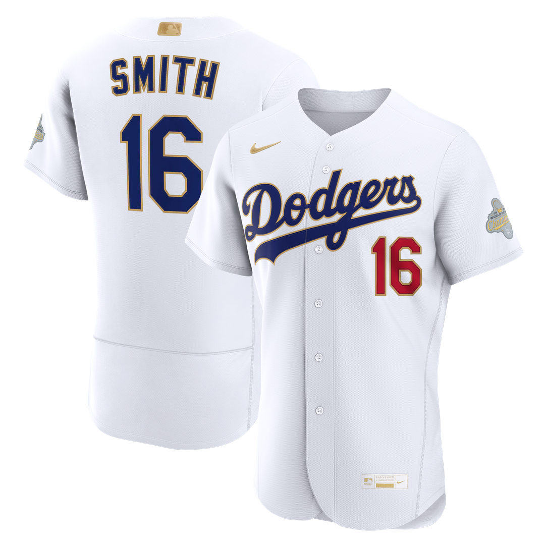 Will Smith Los Angeles Dodgers Nike 2026 Gold Collection Authentic Jersey - White