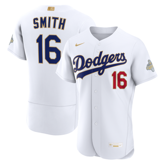 Will Smith Los Angeles Dodgers Nike 2026 Gold Collection Authentic Jersey - White