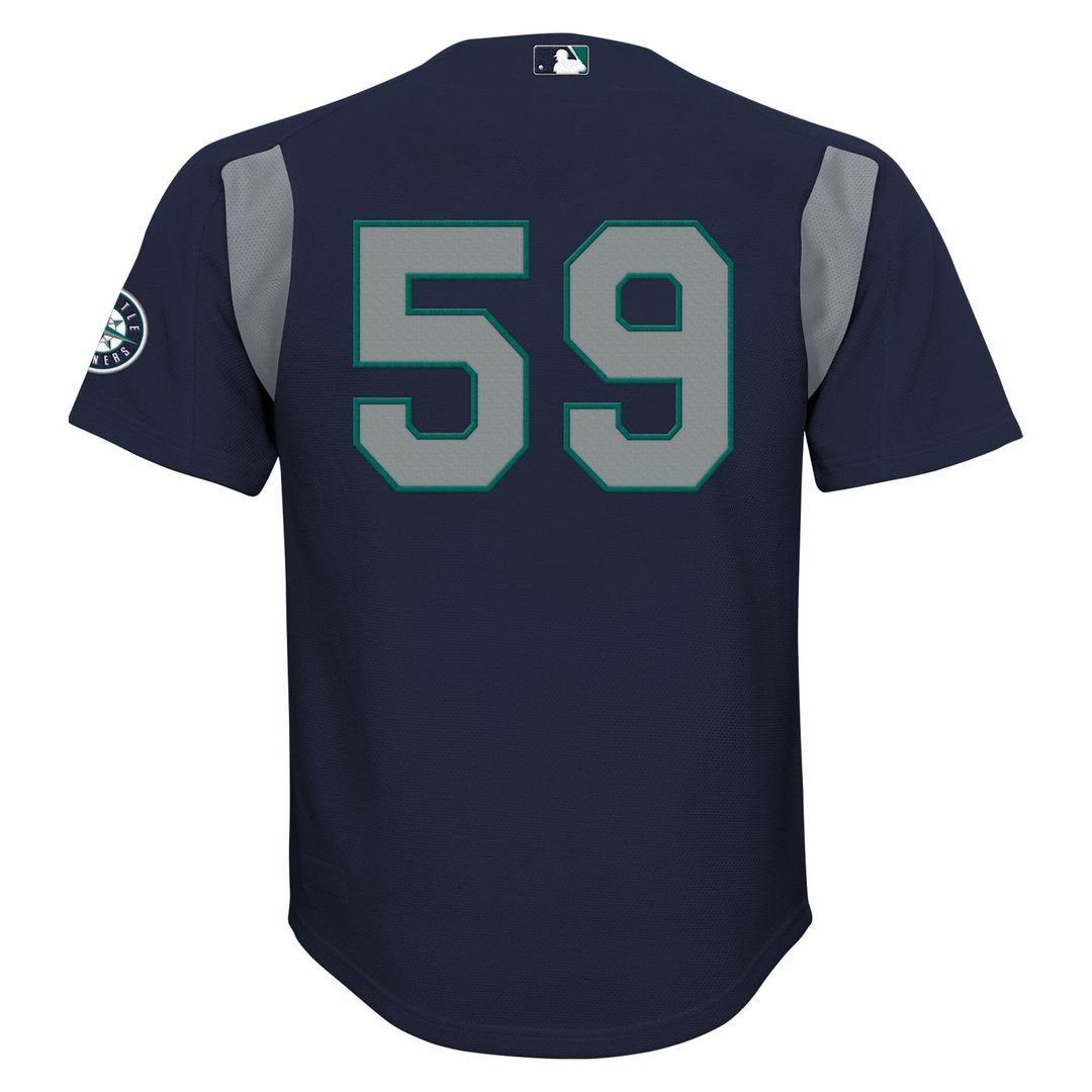 Felix Hernandez Seattle Mariners Mitchell & Ness Youth Mesh Batting Practice Jersey - Navy