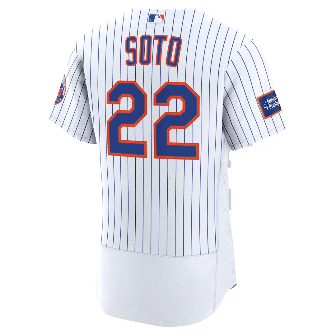 Juan Soto New York Mets Nike Home Authentic Sponsor Patch Jersey - White