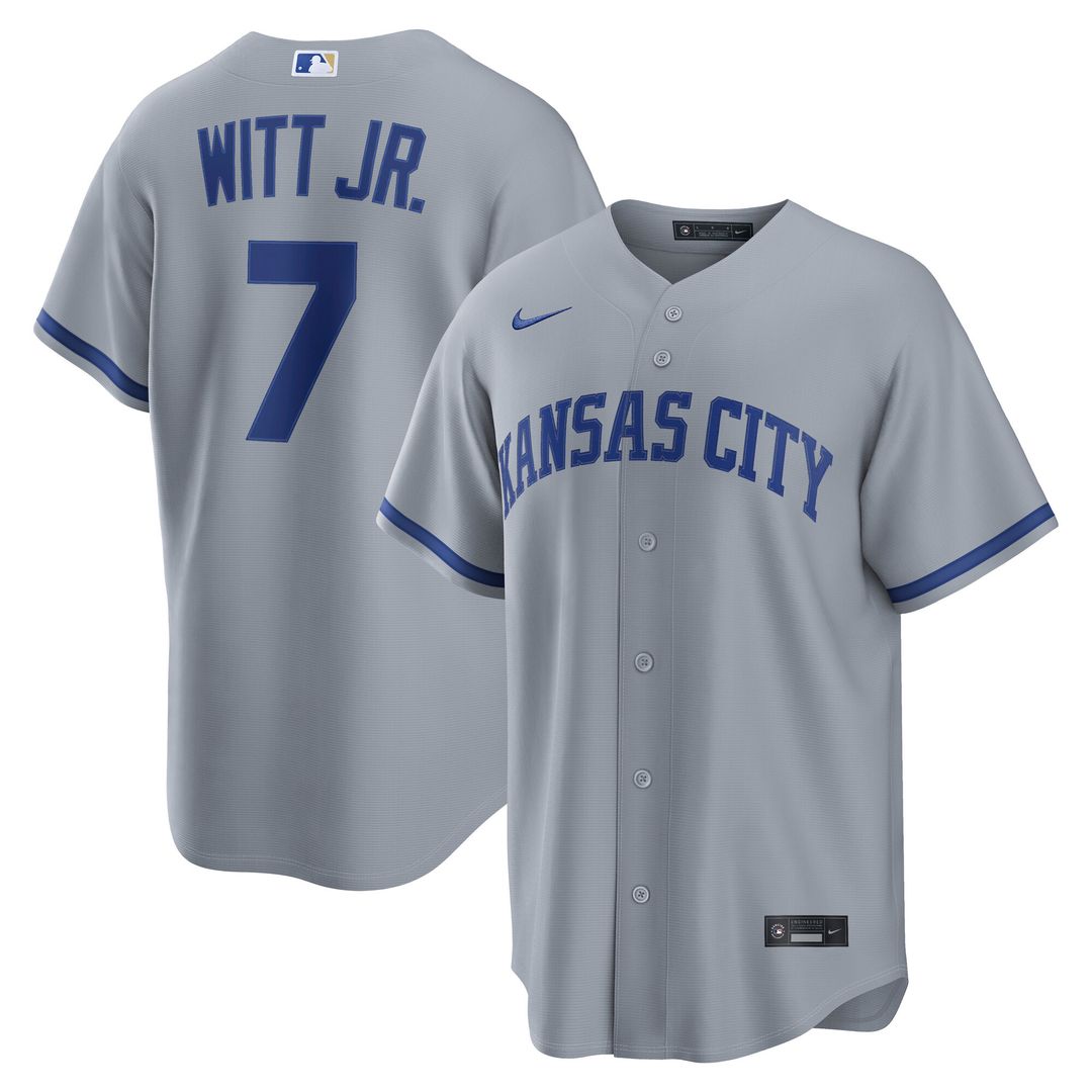 Bobby Witt Jr. Kansas City Royals Nike Alternate Replica Jersey - Light Blue