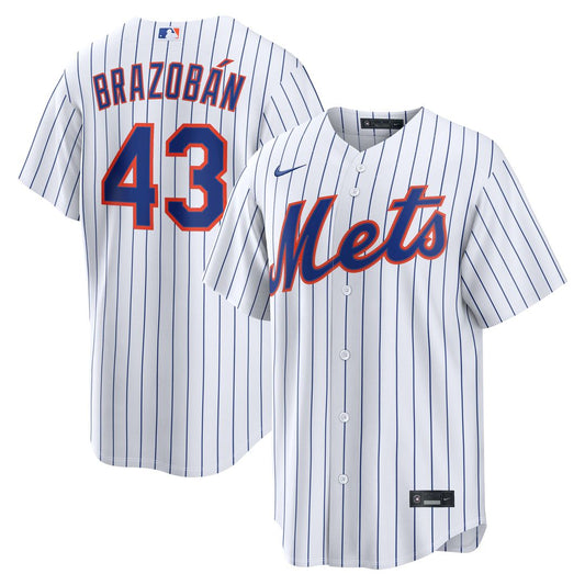 Huascar Brazobán New York Mets Nike Home Replica Jersey - White