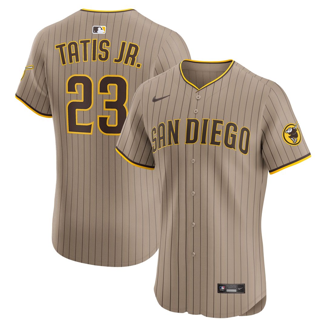 Fernando Tatis Jr. San Diego Padres Nike Alternate Elite Jersey - Sand