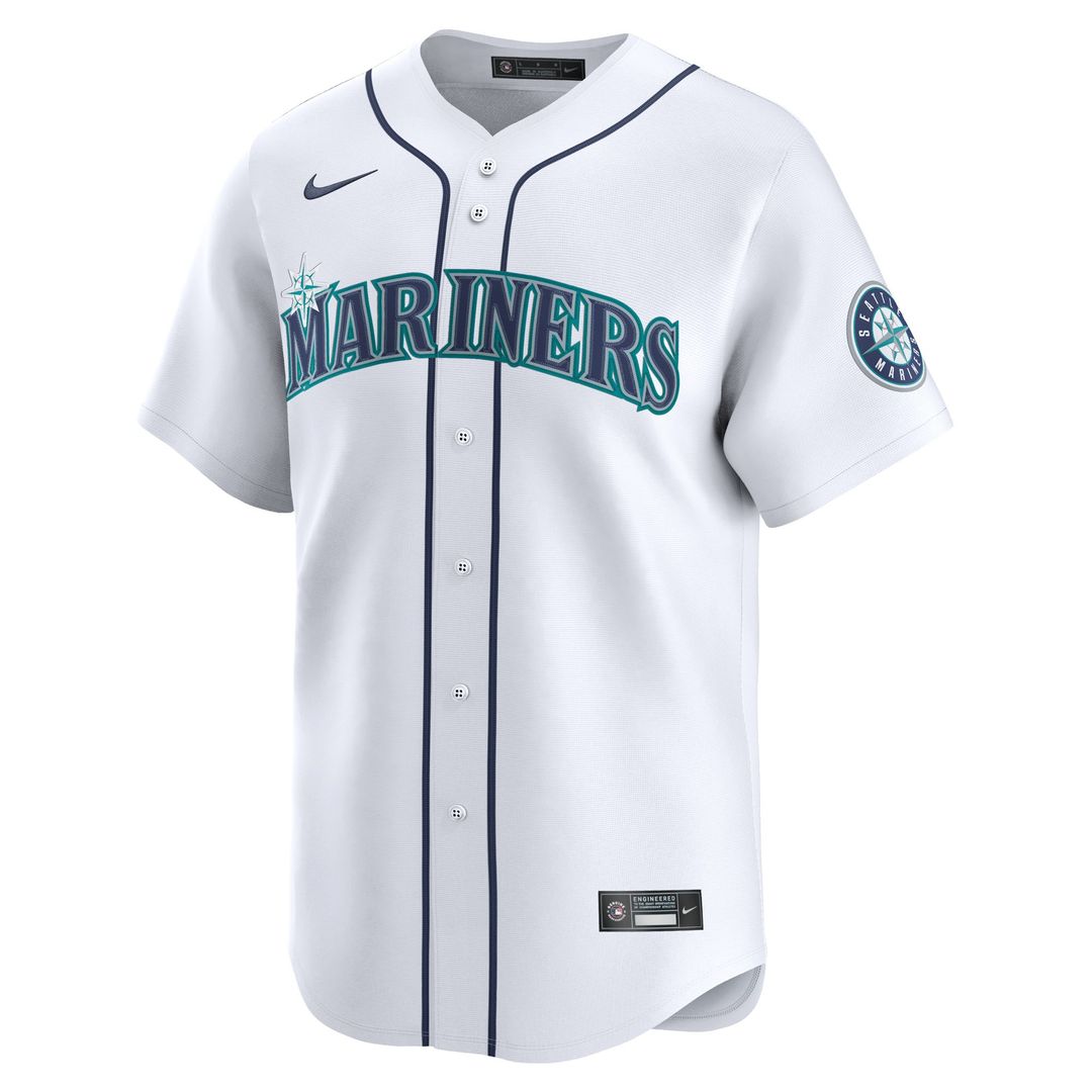 Cal Raleigh Seattle Mariners Nike Home Limited Player Jersey - White