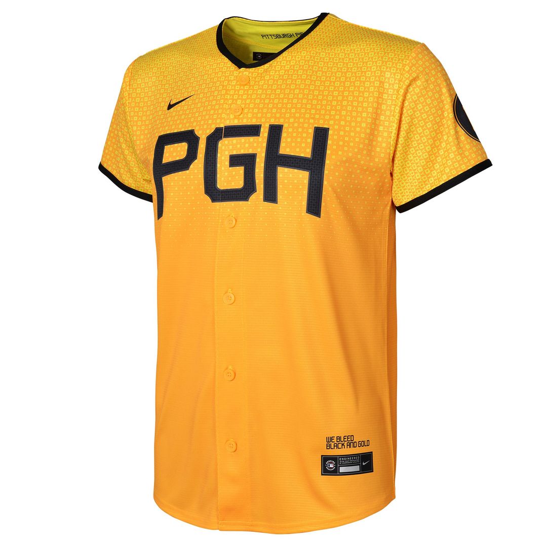 Pittsburgh Pirates Nike Preschool City Connect Replica Jersey - Gold