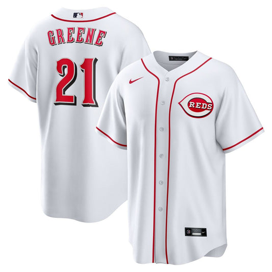 Hunter Greene Cincinnati Reds Nike Home Replica Jersey - White