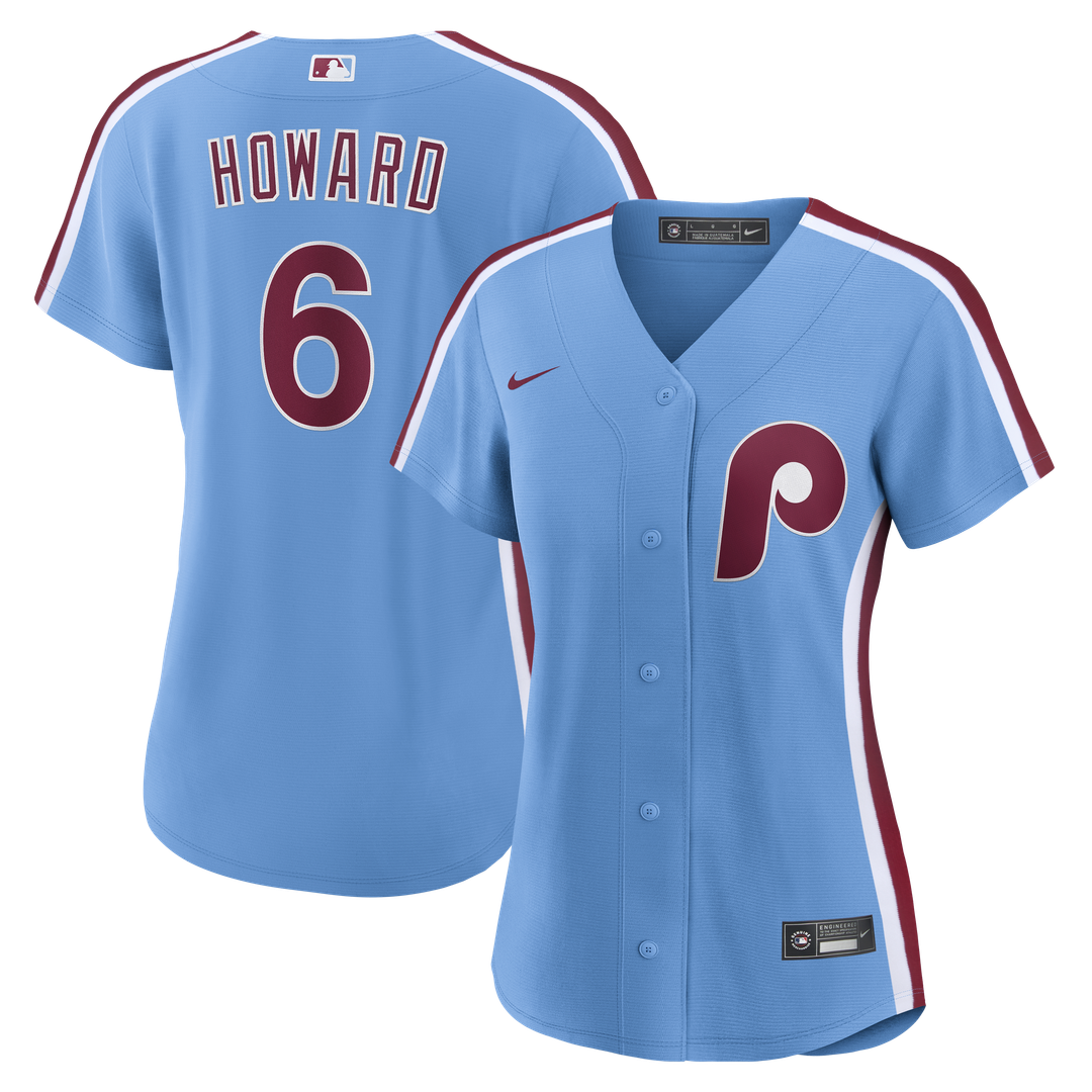Ryan Howard Philadelphia Phillies Nike Women's Replica Jersey - Light Blue