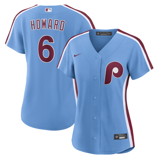 Ryan Howard Philadelphia Phillies Nike Women's Replica Jersey - Light Blue