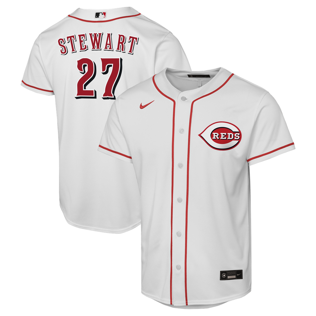 Sal Stewart Cincinnati Reds Nike Youth Home Replica Player Jersey - White