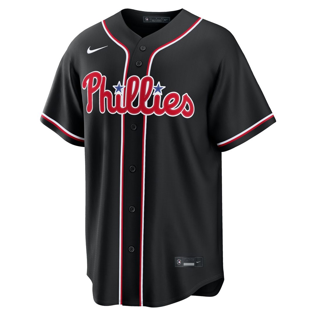 Philadelphia Phillies Nike Fashion Replica Black Out Jersey