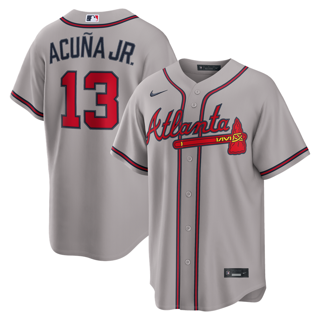 Ronald Acuña Jr. Atlanta Braves Nike Alternate Replica Jersey - Navy
