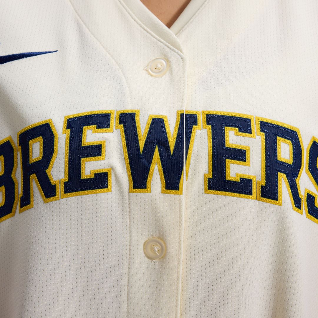 Milwaukee Brewers Nike Women's Home Limited Jersey - Cream
