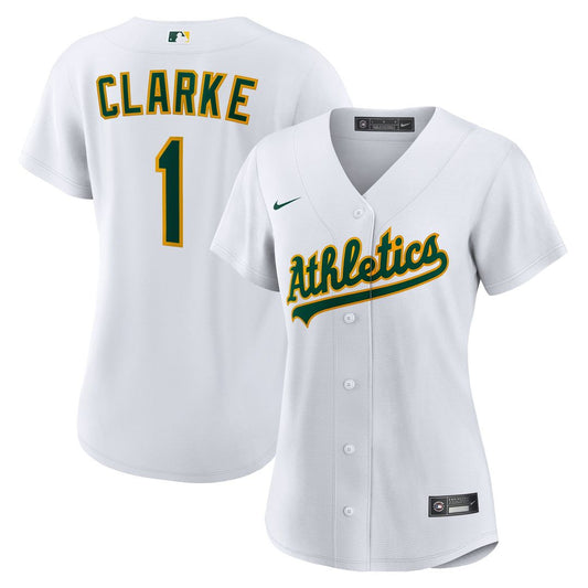 Denzel Clarke Athletics Nike Women's Home Replica Jersey - White