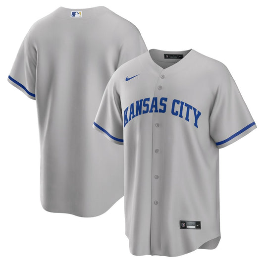 Kansas City Royals Nike Road Replica Team Jersey - Gray