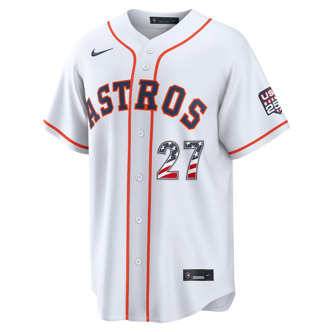 Jose Altuve Houston Astros Nike USA 250 Fourth of July Home Stadium Jersey - White