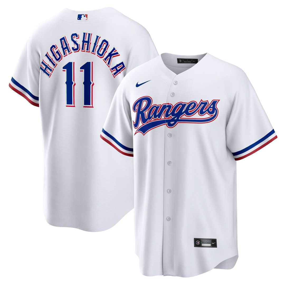 Kyle Higashioka Texas Rangers Nike Home Replica Jersey - White