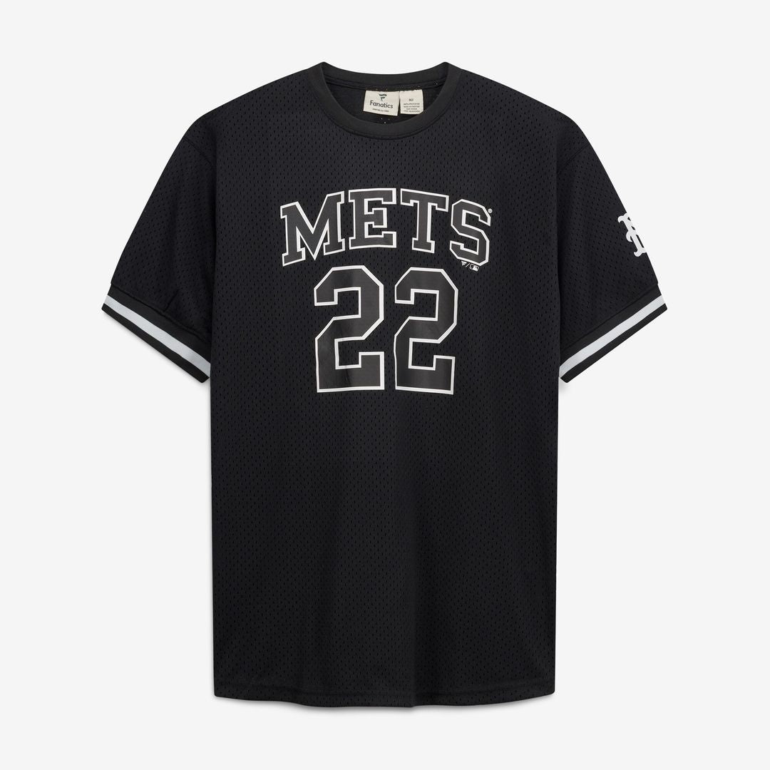 Juan Soto New York Mets Fanatics Big & Tall Heavyweight Mesh Jersey - Black/White