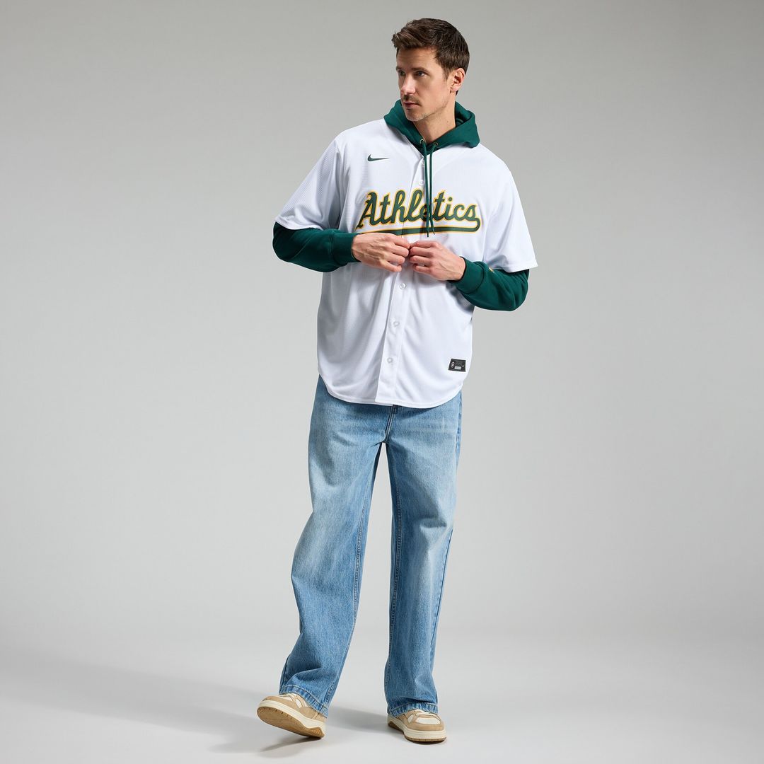 Nick Kurtz Athletics Nike Home Replica Jersey - White