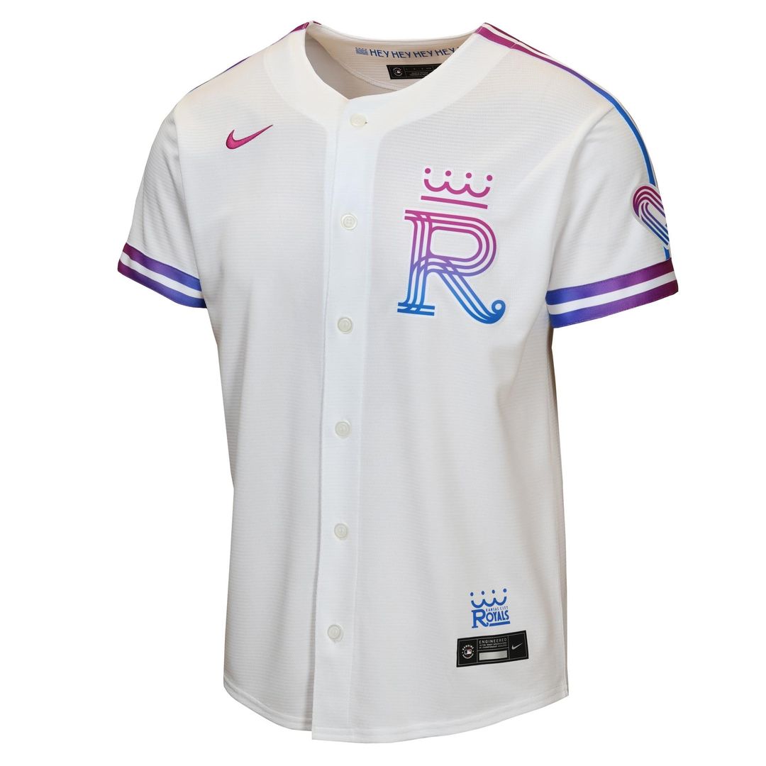Kansas City Royals Nike Youth 2026 City Connect Stadium Jersey - White