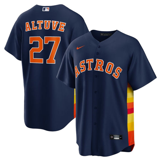 Jose Altuve Houston Astros Nike Alternate 2 Replica Jersey - Navy