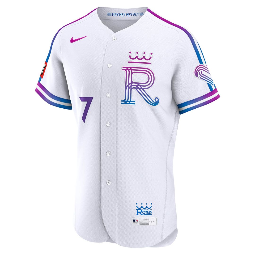 Bobby Witt Jr. Kansas City Royals Nike 2026 City Connect Authentic Sponsor Patch Jersey - White